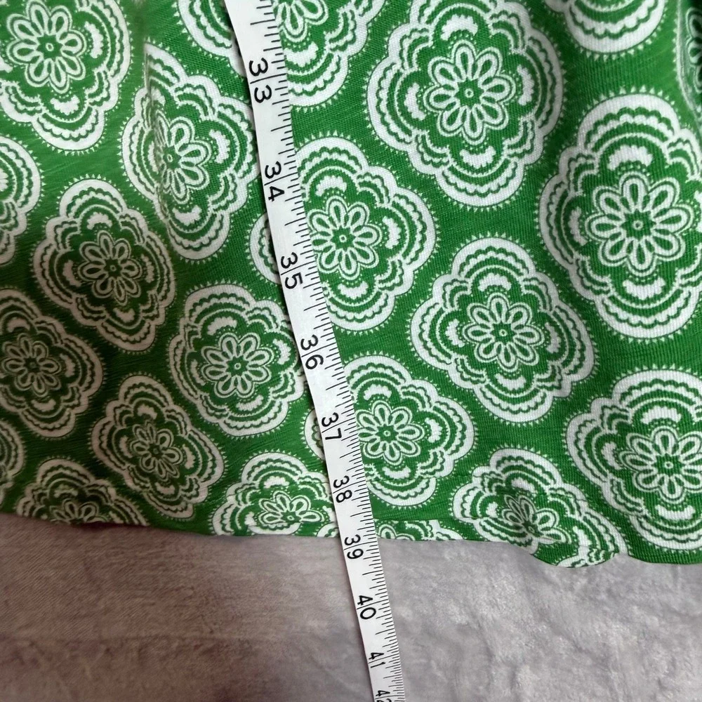 Lot of 2 Boden Naomi Dresses Size 4L Long Green Blue Geometric Abstract Pockets - Picture 10 of 16